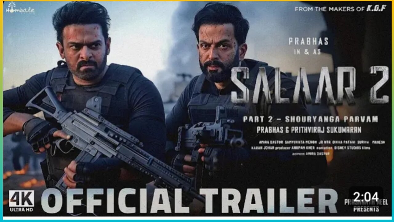 Salaar: Part 2 - Shouryanga Parvam | : Official Trailer | Prabhas | Prashanth N...
