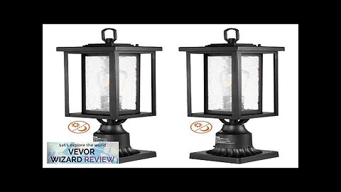 VEVOR 2 PCs Dusk to Dawn Outdoor Lamp Post Light Fixture 17.72in Review