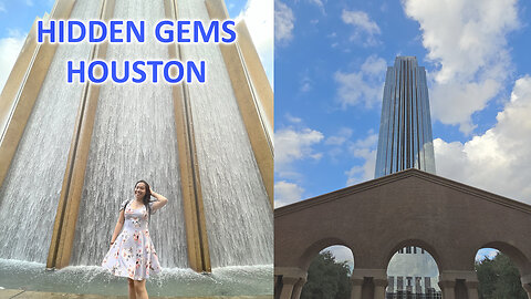 Hidden Gems to visit in Houston, Texas: Gerald Hines Waterfall Park & The Galleria Mall