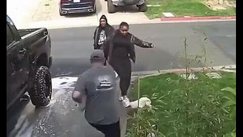 🚨⚠️BUSTED! - Bad people assaults a man with a gun & kicks his dog like a football