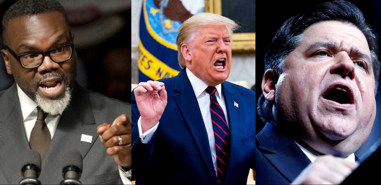 Trumps SHOCKING Demand: Jail Illinois Gov. JB Pritzker & Chicago Mayor Brandon Johnson!