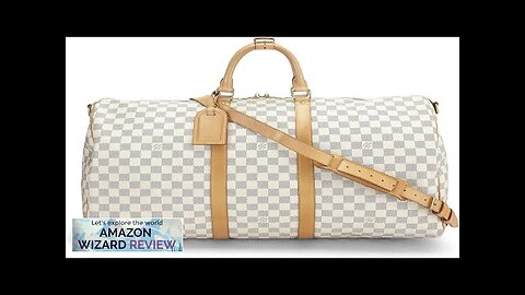 Louis Vuitton Pre-Loved Damier Azur Keepall Bandouliere 55 WhiteThe perfect carry-on Review