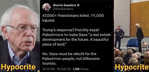 Election Over, Bernie Sanders Suddenly Cares About Gaza