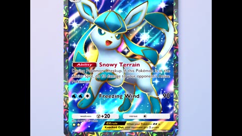 Glaceon Ex Card Preview