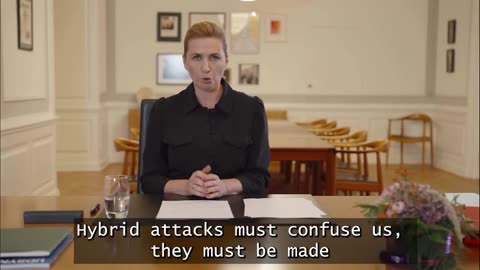 Prime Minister of Denmark admitting she does not know what the UFOs invading the country are.