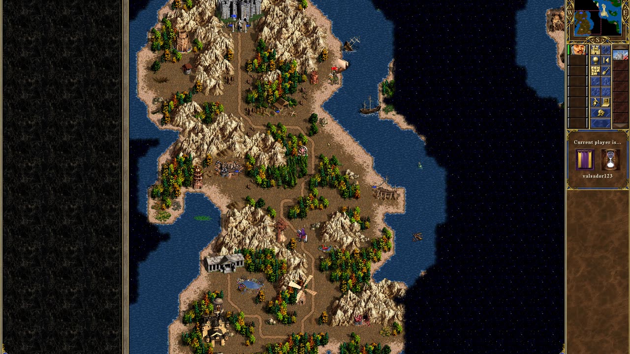 Heroes of Might and Magic 3: map "Emerald Isles": difficulty normal, 2 humans VS AI: defeat