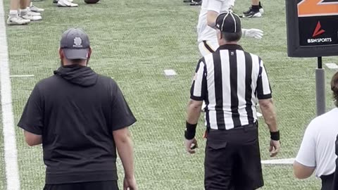 Football Player Pukes During Game