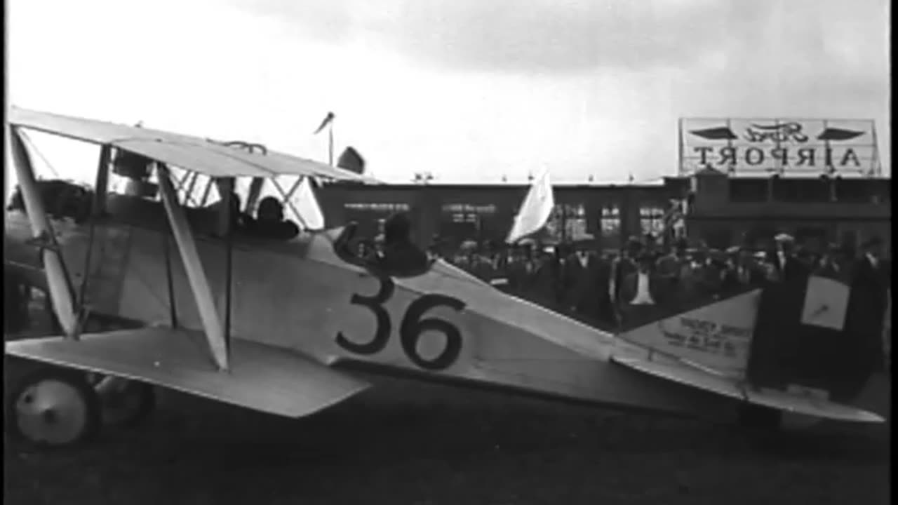 Airplanes at Ford Airport Man Making S... - Airplanes at Ford Airport Man Making Speech - fc-fc-2627