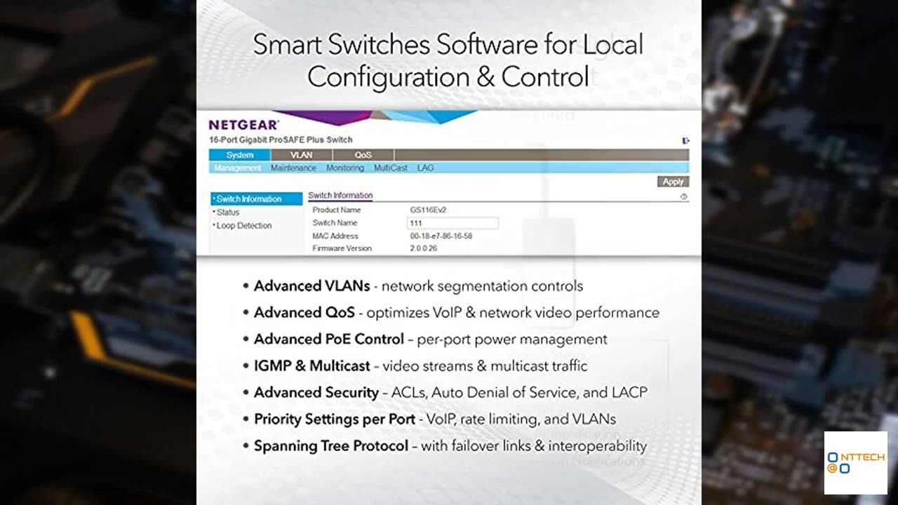 NETGEAR 26-Port PoE Gigabit Ethernet Smart Switch (GS724TP)