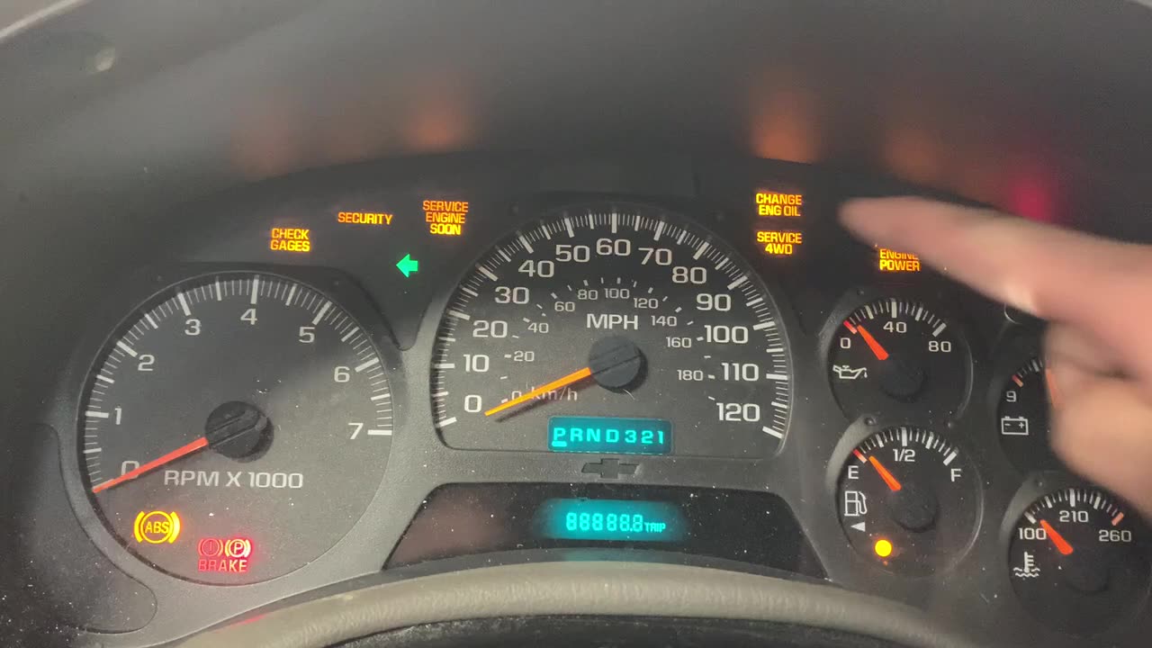 2003 Chevy TrailBlazer - Oil Life Reset