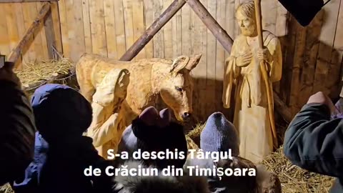 The christmas market in Timisoara, Romania