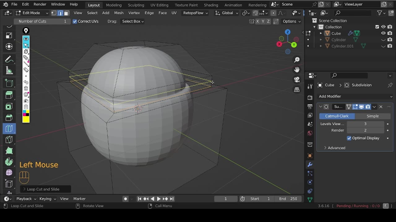 Modificador Subdivision surface