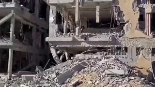 what's left of Al-Rantisi Hospital in northern Gaza