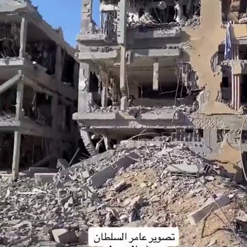 what's left of Al-Rantisi Hospital in northern Gaza