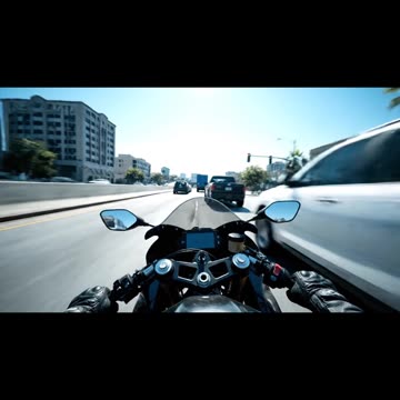 Biker close call