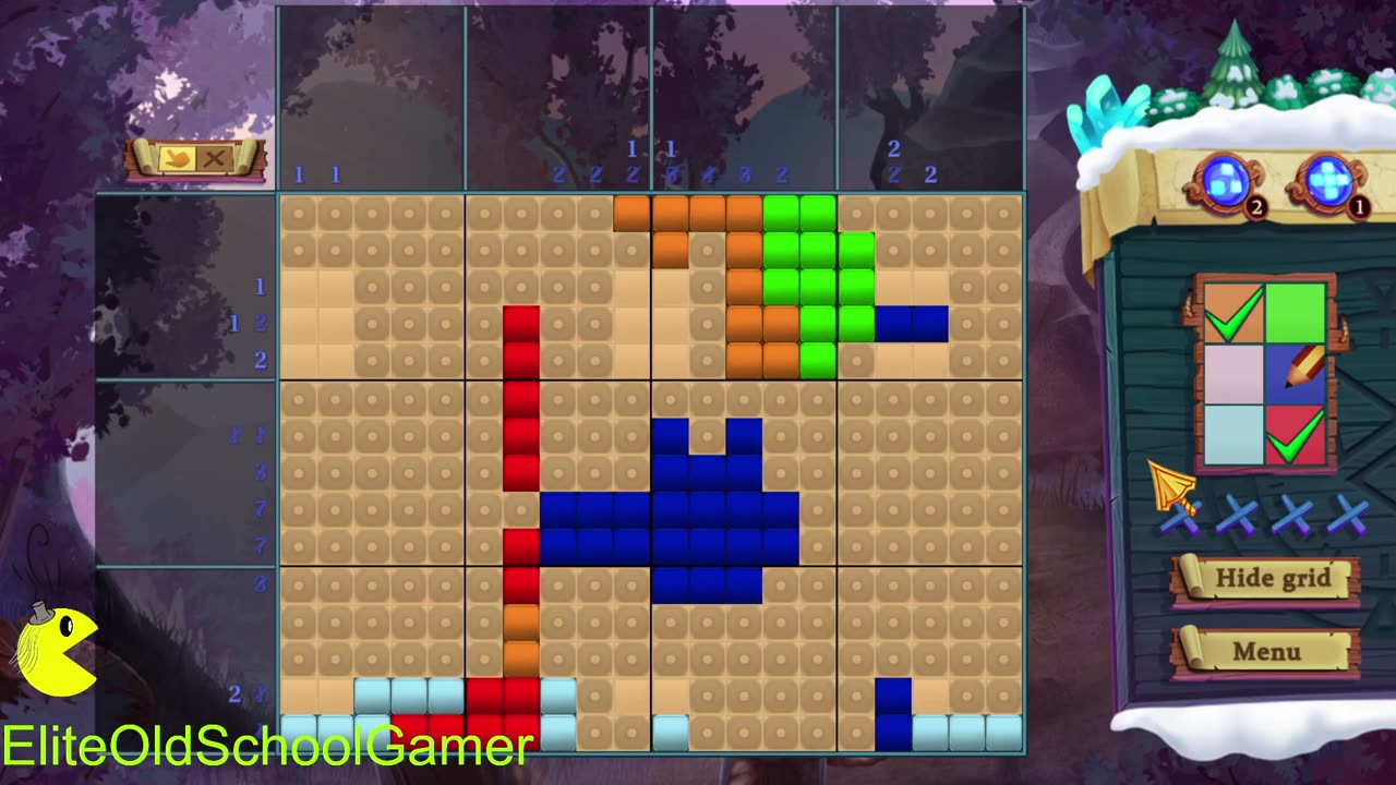 Adventure Mosaics Winter Holiday - Review and Walk-through - Level 11 - March 2025