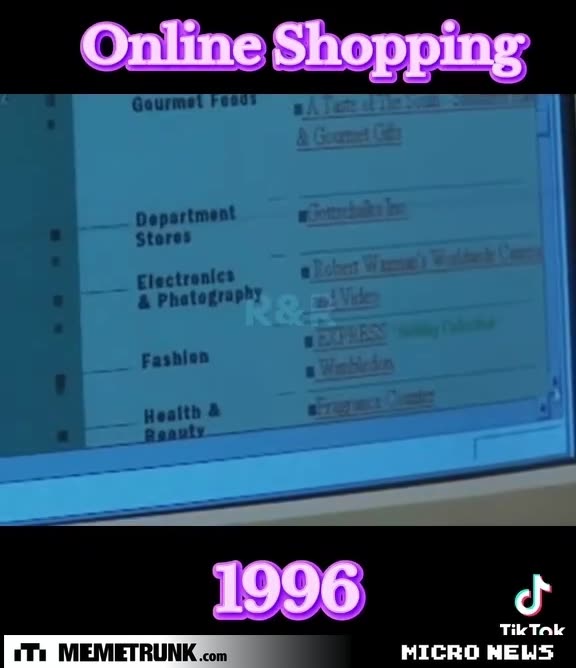 Online Shopping 1996