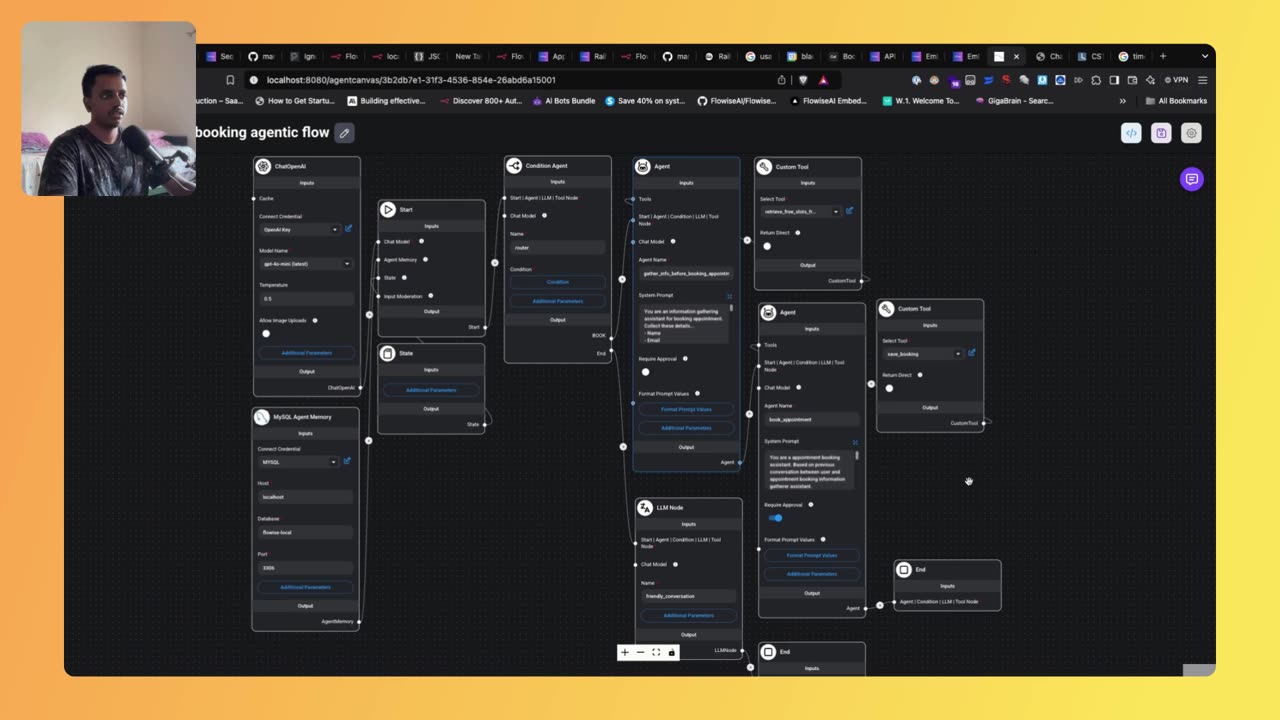 Build an AI Appointment Booking Agent with Flowise & cal.com