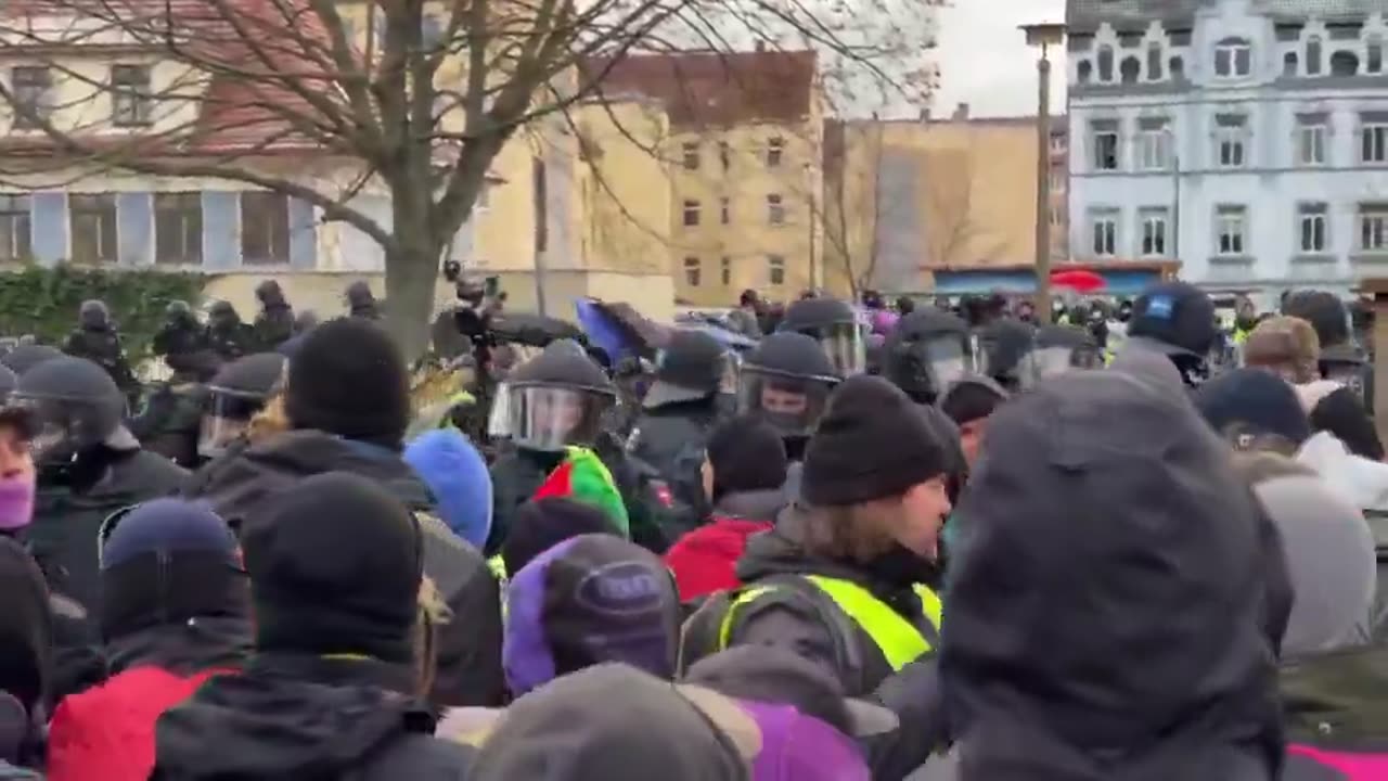 12,000 Masked and Armed “Anti” Fascists Attack AfD Convention in Germany