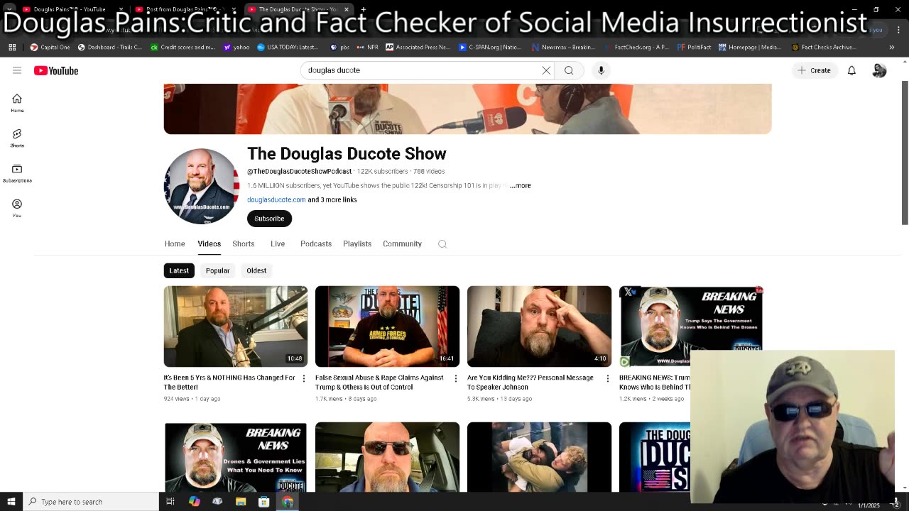 DouglasDucoteShowPodcast_DouglasPains 1/01/2025 Happy New Year.. DouglasDucote-Insurrectionist.