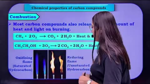 Carbon And Its Compounds: chemical reactions 🧪 Part 5 | Class 10th Science | Bhavy education