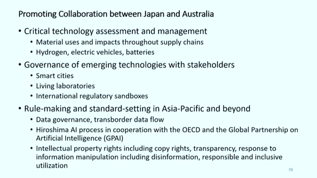 Science and Technology Panel - Japan Update 2023