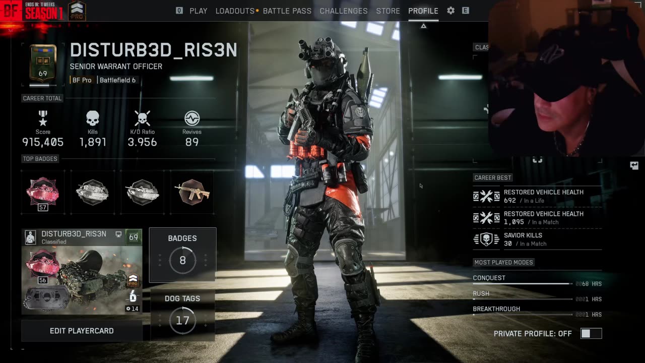 BF6....How to change your solider on your profile