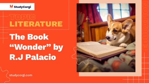 The Book "Wonder" by R.J Palacio - Essay Example