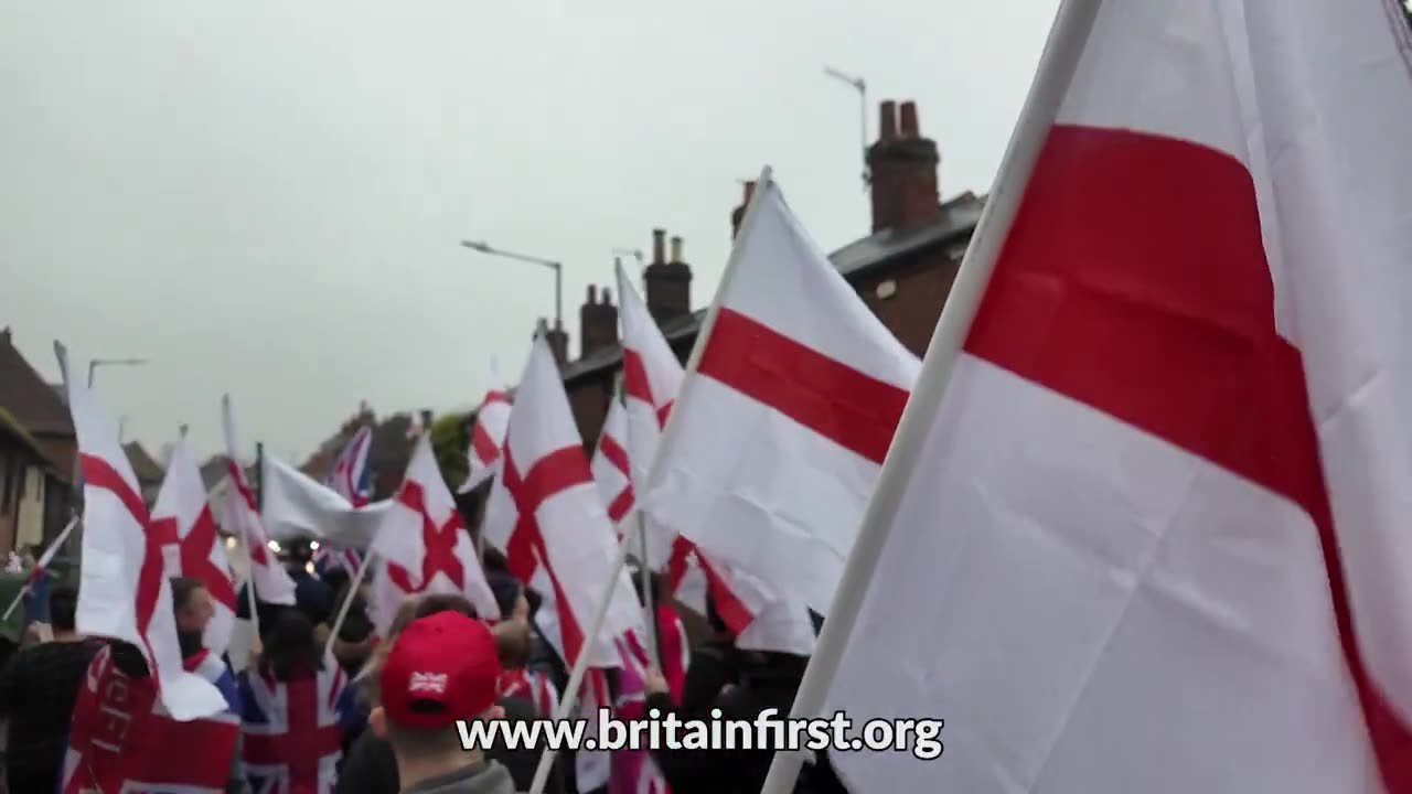 BRITAIN FIRST SUPPORTS LOCAL PROTEST AGAINST A MIGRANT HOTEL IN FAVERSHAM, KENT