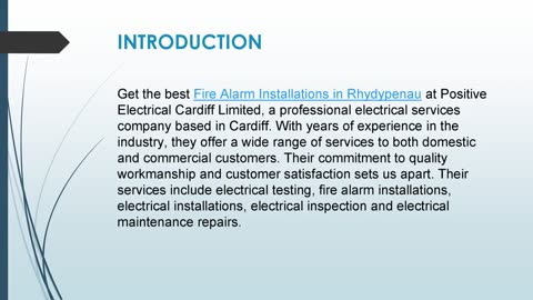 Get the best Fire Alarm Installations in Rhydypenau