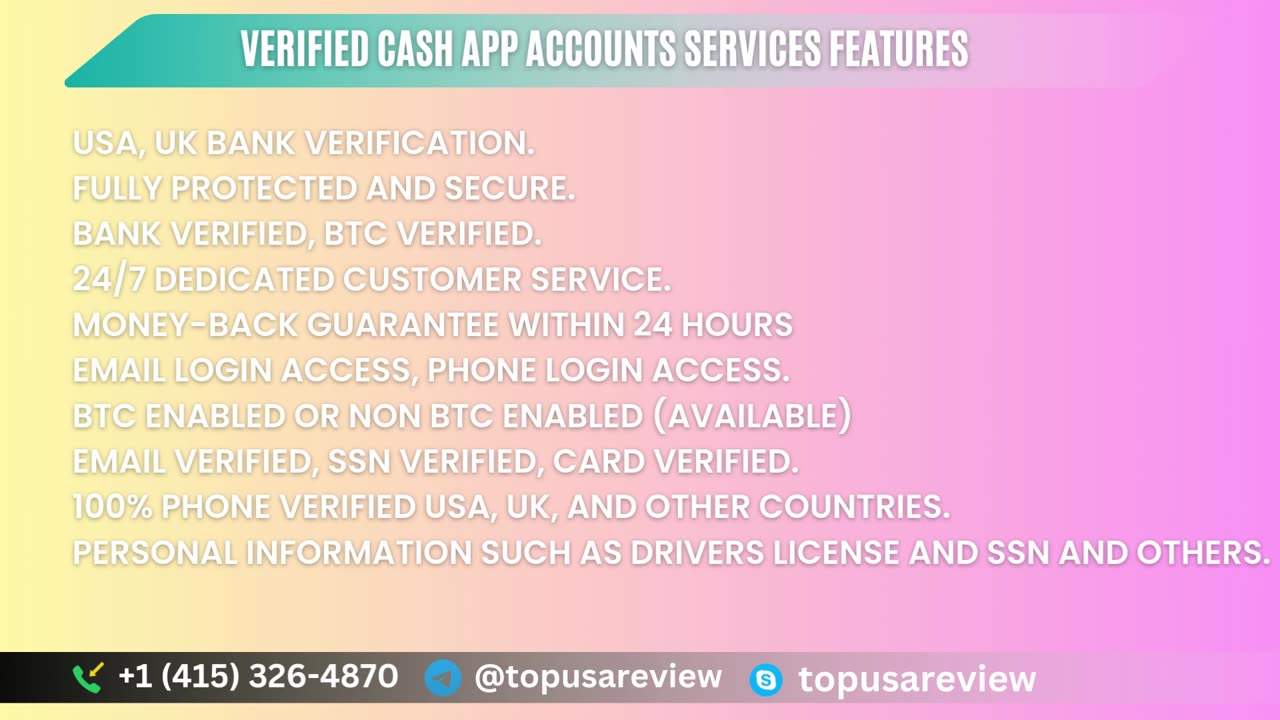 Buy Verified Cash App Accounts