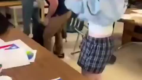 Black attacks White girl in school 
