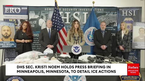 📌 DHS Kristi Noem Details Major ICE Actions In Minneapolis, MN