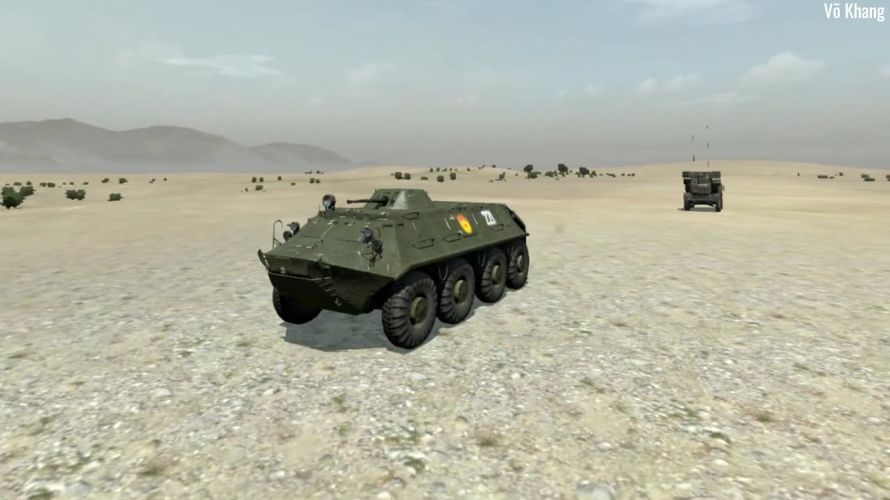 BTR-60 wheeled armored personnel carrier of the North Korean army
