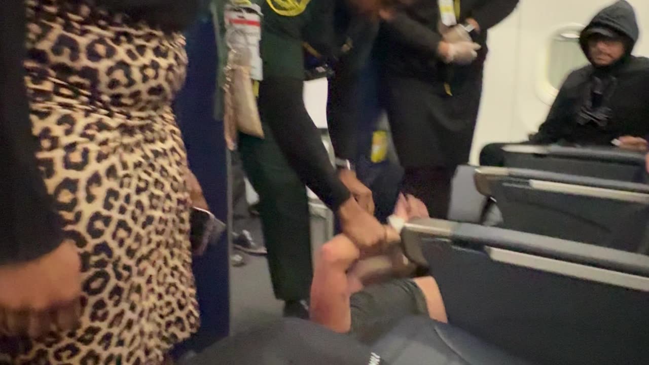 Uncooperative Passenger Dragged Off Airplane By Police
