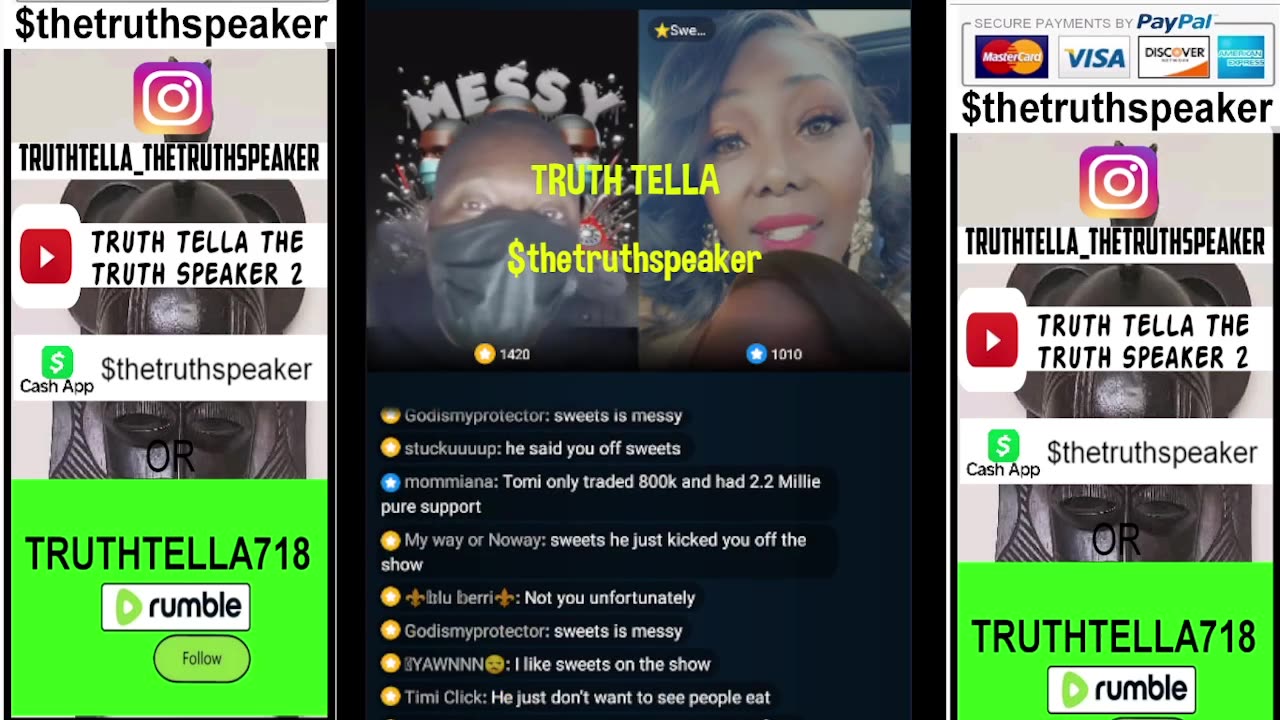 MESSY CALLER GOES LIVE TO GET HIS BEANS AFTER LEAVING TRINA B FLOP PANEL