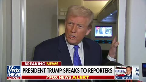 President Trump schools Wapo reporter on Air Force One