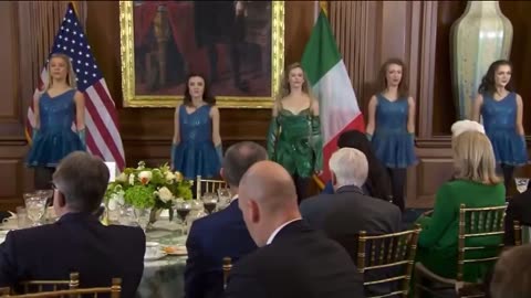 River Dancers at Trump's Friends of Ireland Luncheon 🍀