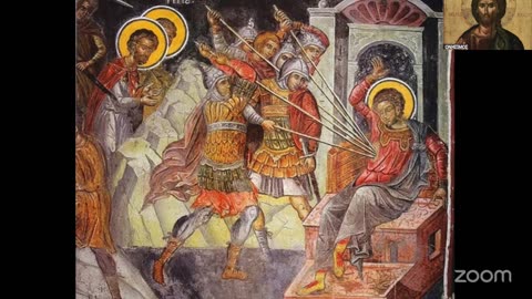 Μέγαν εὕρατο ἐv τοῖς κιvδύvοις, σὲ ὑπέρμαχοv, ἡ οἰκουμένη...