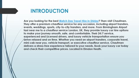 Best Match Day Travel Hire in Shirley