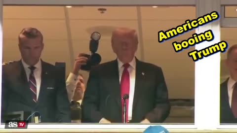 Americans booing Trump