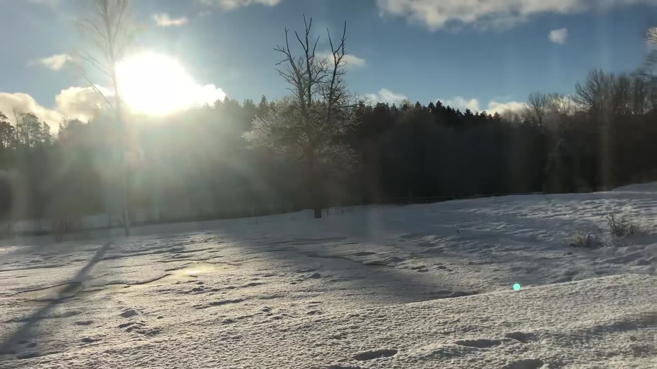 The sun☀️and the snow☃️