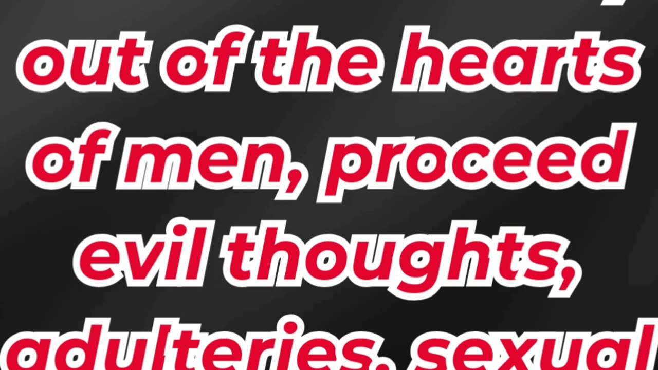 “The Evil That Comes From Within” mark 7:21,22,23. #shortvideo #youtubeshorts #ytshorts #youtube #yt