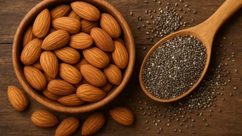 बादाम और चिया सीड्स एक साथ खाने के फायदे #short #health #viarl #trending #fact