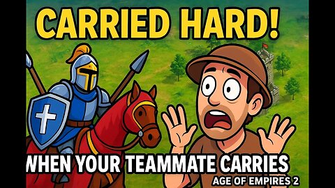 When Your Teammate Carries HARD in Age of Empires 2