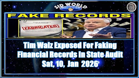 Tim Walz Exposed For Faking Financial Records In State Audit