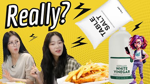 K-pop Stars try real Fish & Chips for the first time! ft. LE SSERAFIM | Reaction & Comedy Skit
