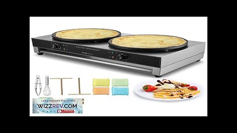 VEVOR 16-Inch Electric Crepe Maker Commercial Crepe Machine 3400W Double Head Review