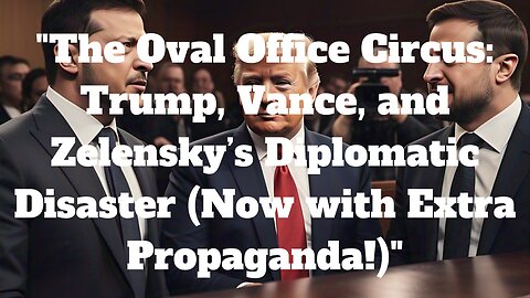 "The Oval Office Circus: Trump, Vance, and Zelensky’s Diplomatic Disaster