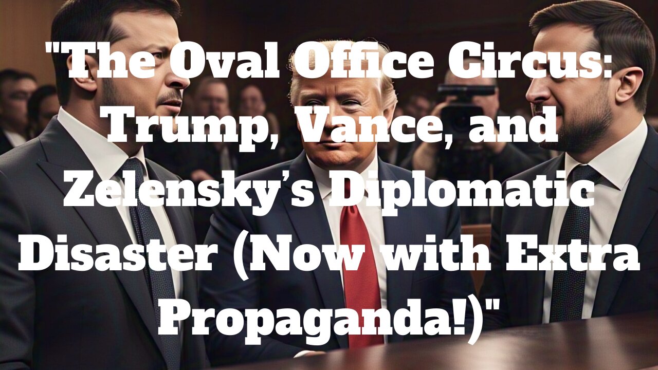 "The Oval Office Circus: Trump, Vance, and Zelensky’s Diplomatic Disaster